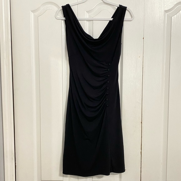 Black Swoop Dress - Picture 1 of 3